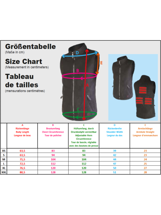 Thermosoles elektriski apsildāmā veste